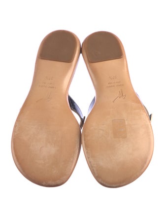 Giuseppe Zanotti Patent Leather Slides