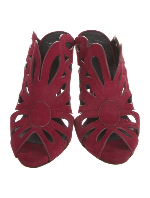 Giuseppe Zanotti Suede Cutout Accent Slides