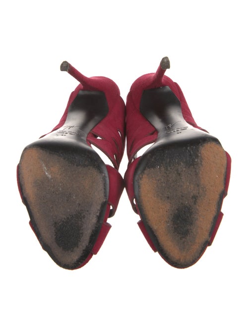 Giuseppe Zanotti Suede Cutout Accent Slides