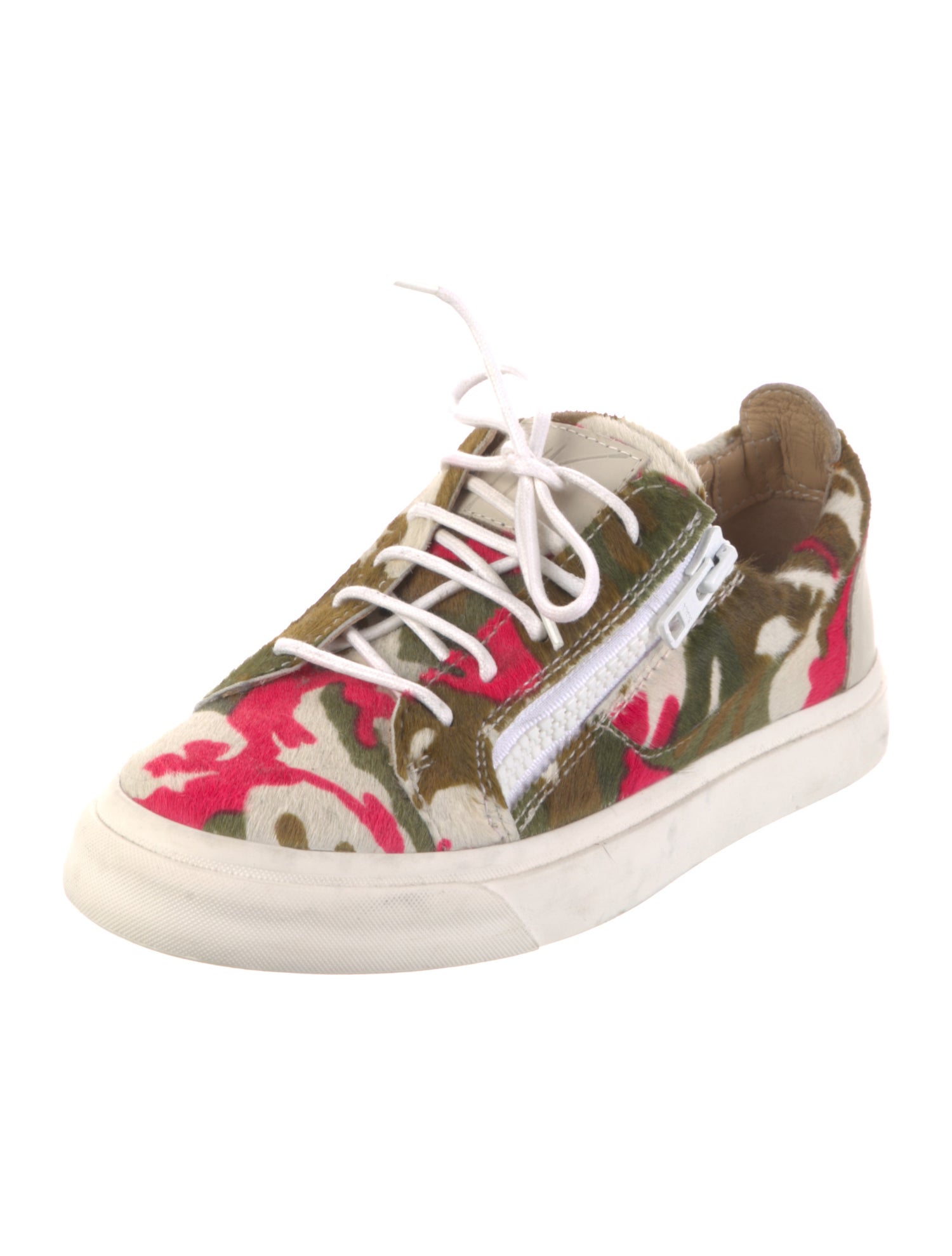 Giuseppe Zanotti Ponyhair Printed Sneakers