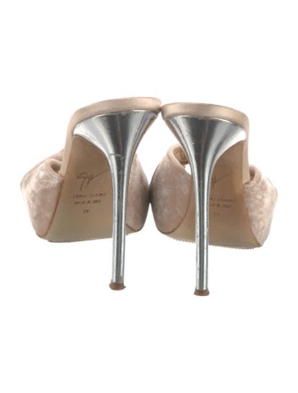 Giuseppe Zanotti Velvet Mules