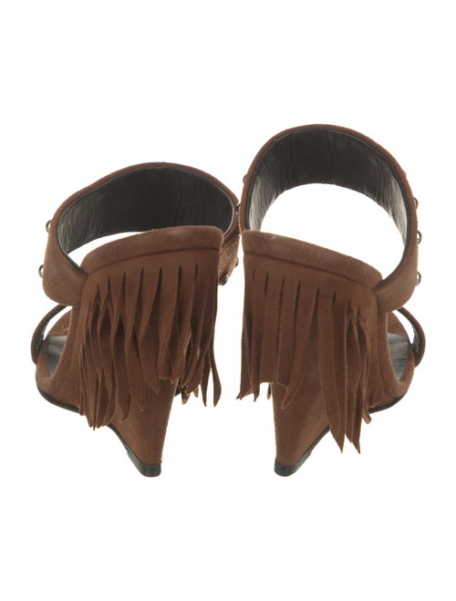 Giuseppe Zanotti Suede Studded Accents Slides