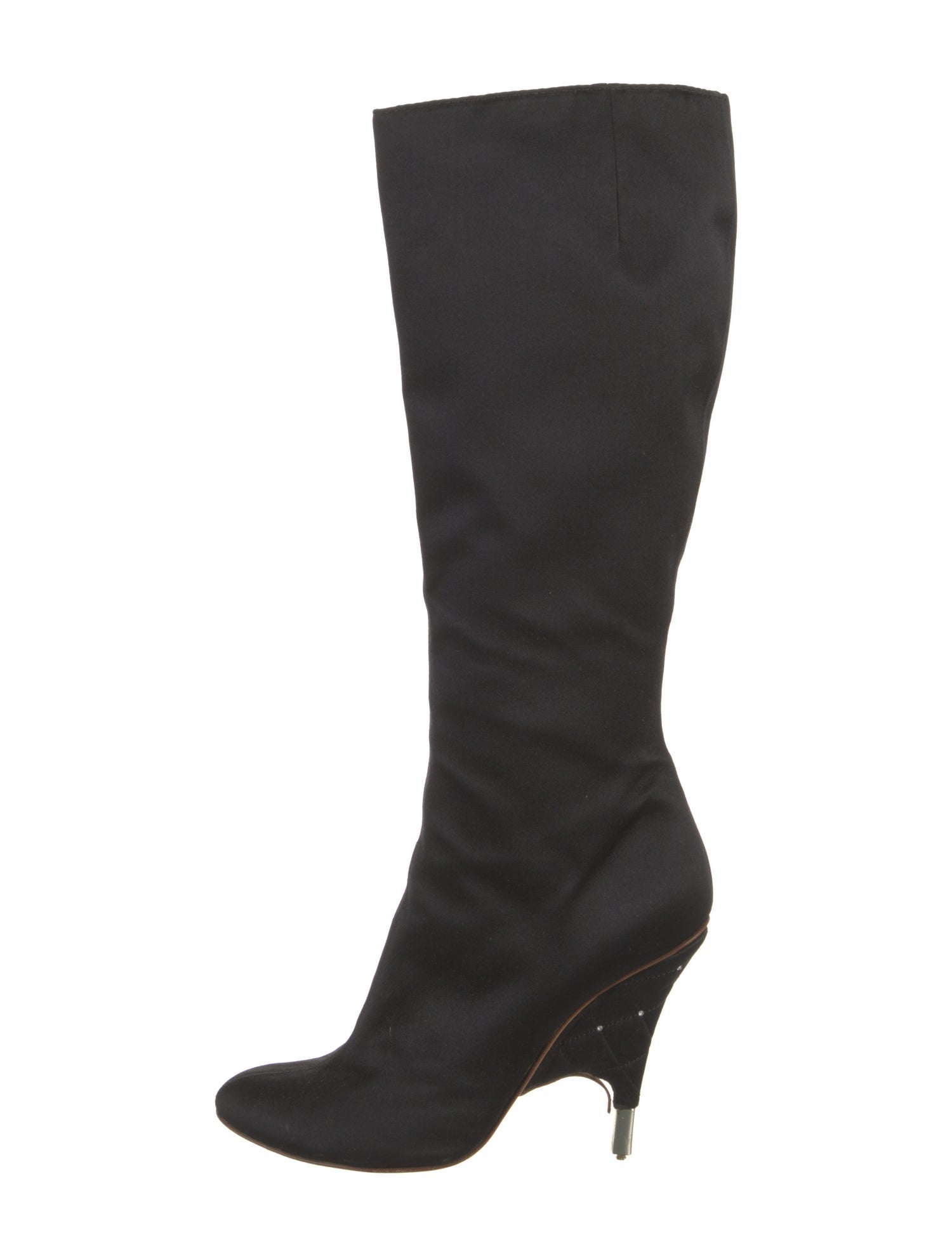 Giuseppe Zanotti Quilted Pattern Satin Boots
