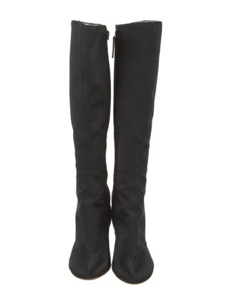 Giuseppe Zanotti Quilted Pattern Satin Boots