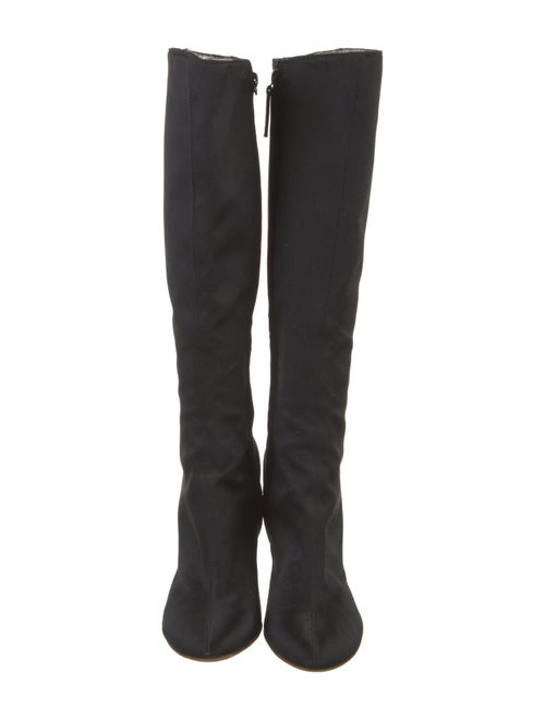 Giuseppe Zanotti Quilted Pattern Satin Boots