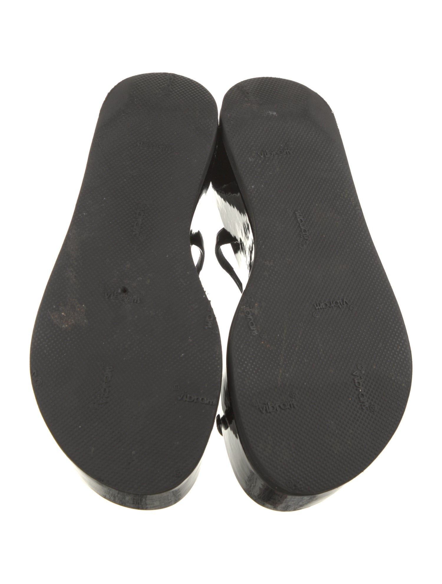 Giuseppe Zanotti Patent Leather T-Strap Sandals