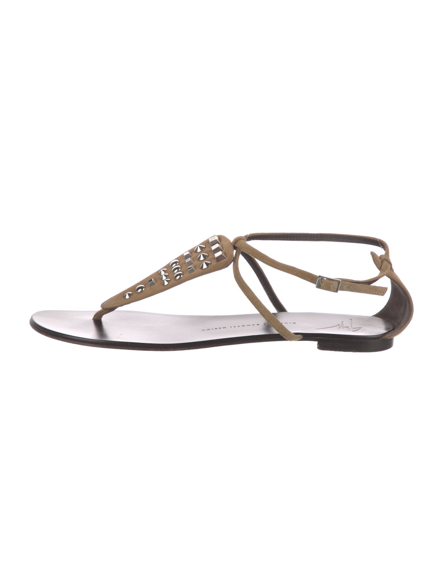 Giuseppe Zanotti Suede T-Strap Sandals
