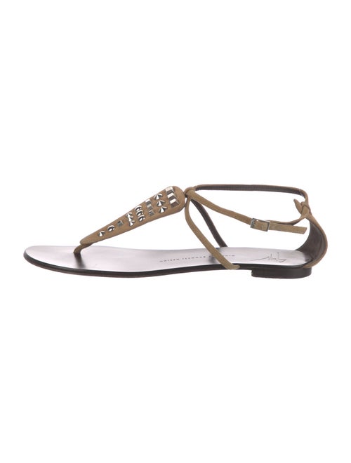 Giuseppe Zanotti Suede T-Strap Sandals