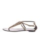 Giuseppe Zanotti Suede T-Strap Sandals