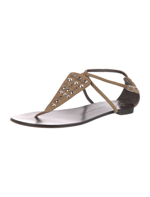 Giuseppe Zanotti Suede T-Strap Sandals