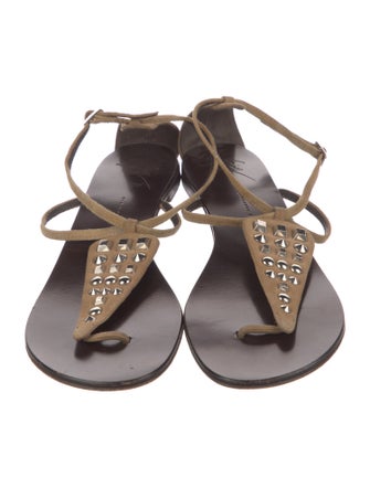 Giuseppe Zanotti Suede T-Strap Sandals