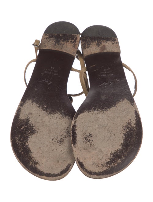Giuseppe Zanotti Suede T-Strap Sandals