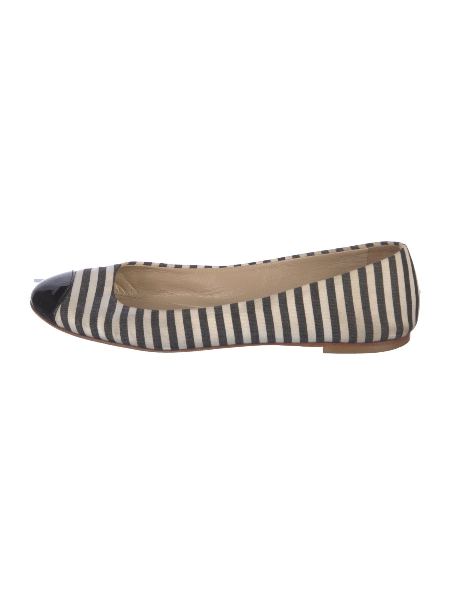 Giuseppe Zanotti Canvas Striped Ballet Flats