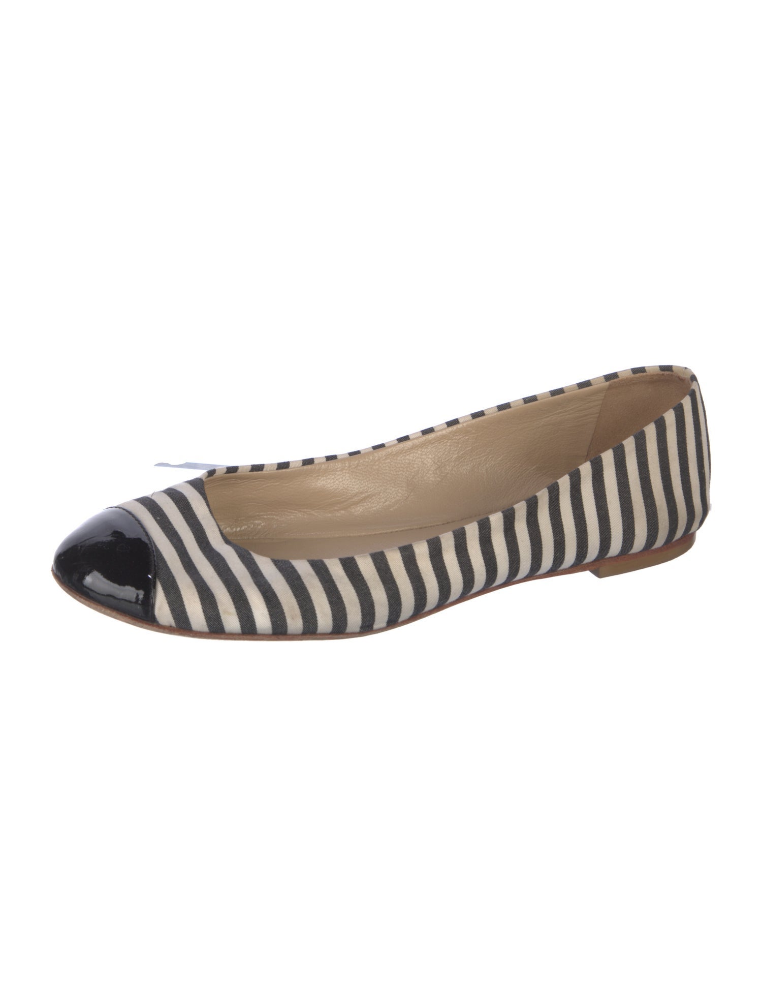 Giuseppe Zanotti Canvas Striped Ballet Flats