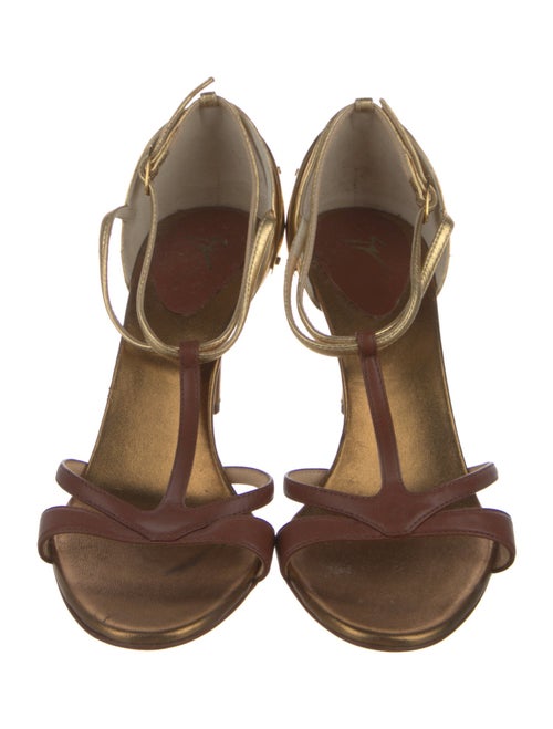 Giuseppe Zanotti Leather T-Strap Sandals