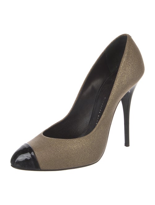Giuseppe Zanotti Leather Colorblock Pattern Pumps