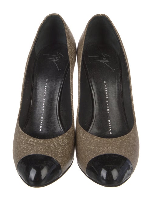 Giuseppe Zanotti Leather Colorblock Pattern Pumps