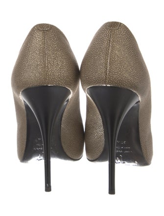 Giuseppe Zanotti Leather Colorblock Pattern Pumps