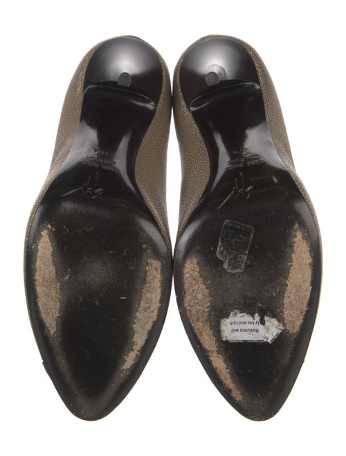 Giuseppe Zanotti Leather Colorblock Pattern Pumps