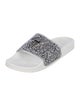 Giuseppe Zanotti Leather Glitter Accents Slides