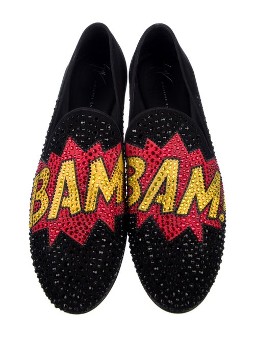 Giuseppe Zanotti Suede Graphic Print Loafers