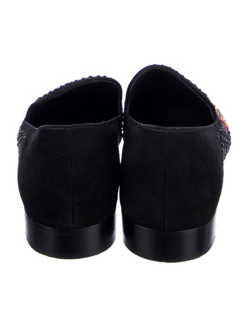 Giuseppe Zanotti Suede Graphic Print Loafers