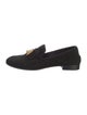 Giuseppe Zanotti Suede Crystal Embellishments Loafers