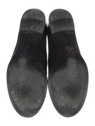 Giuseppe Zanotti Suede Crystal Embellishments Loafers