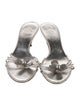 Giuseppe Zanotti Leather Crystal Embellishments Slides