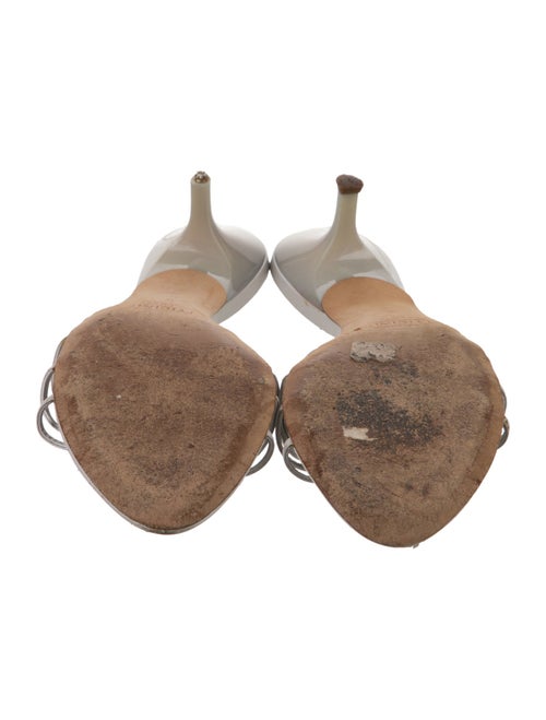 Giuseppe Zanotti Leather Crystal Embellishments Slides