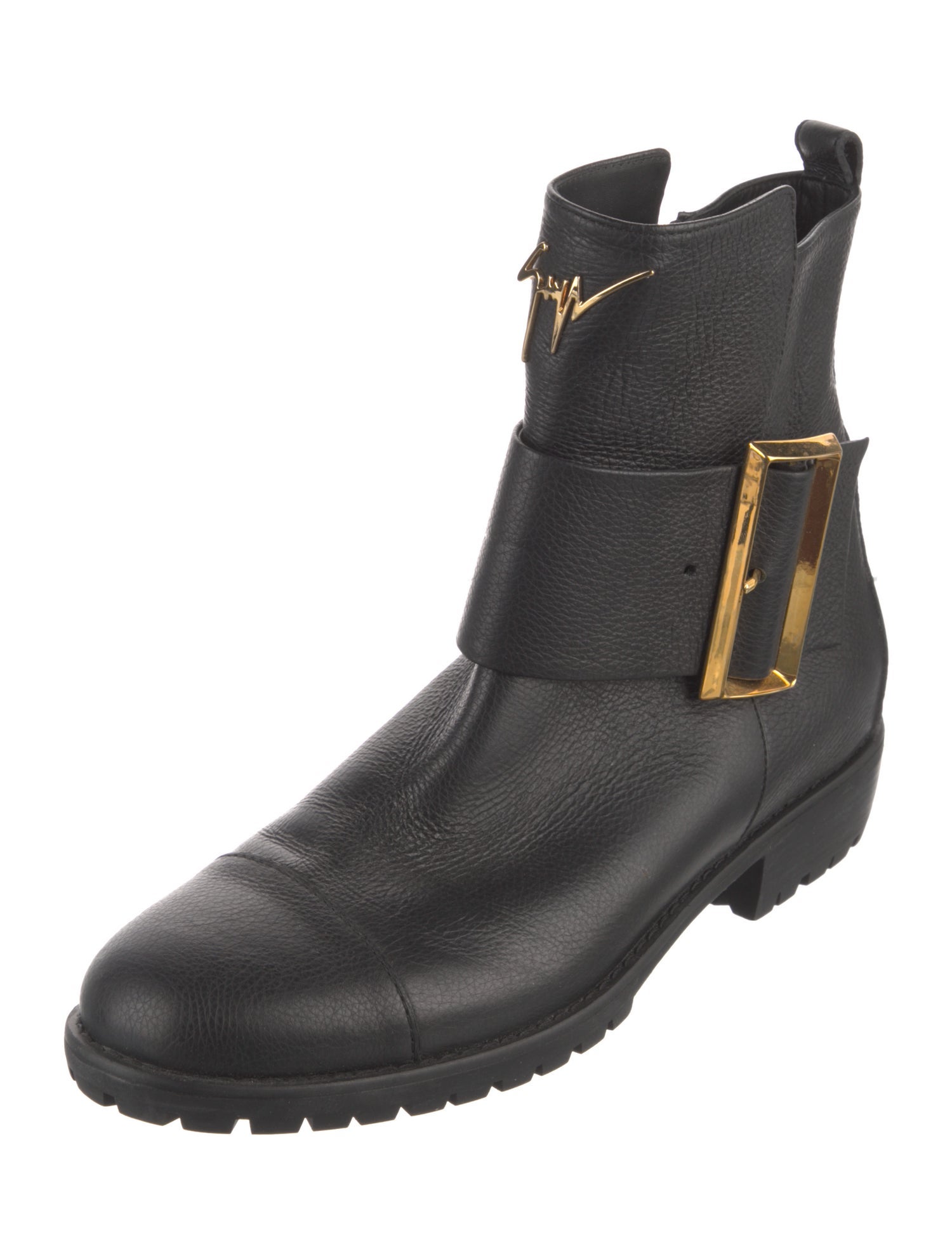 Giuseppe Zanotti Leather Moto Boots