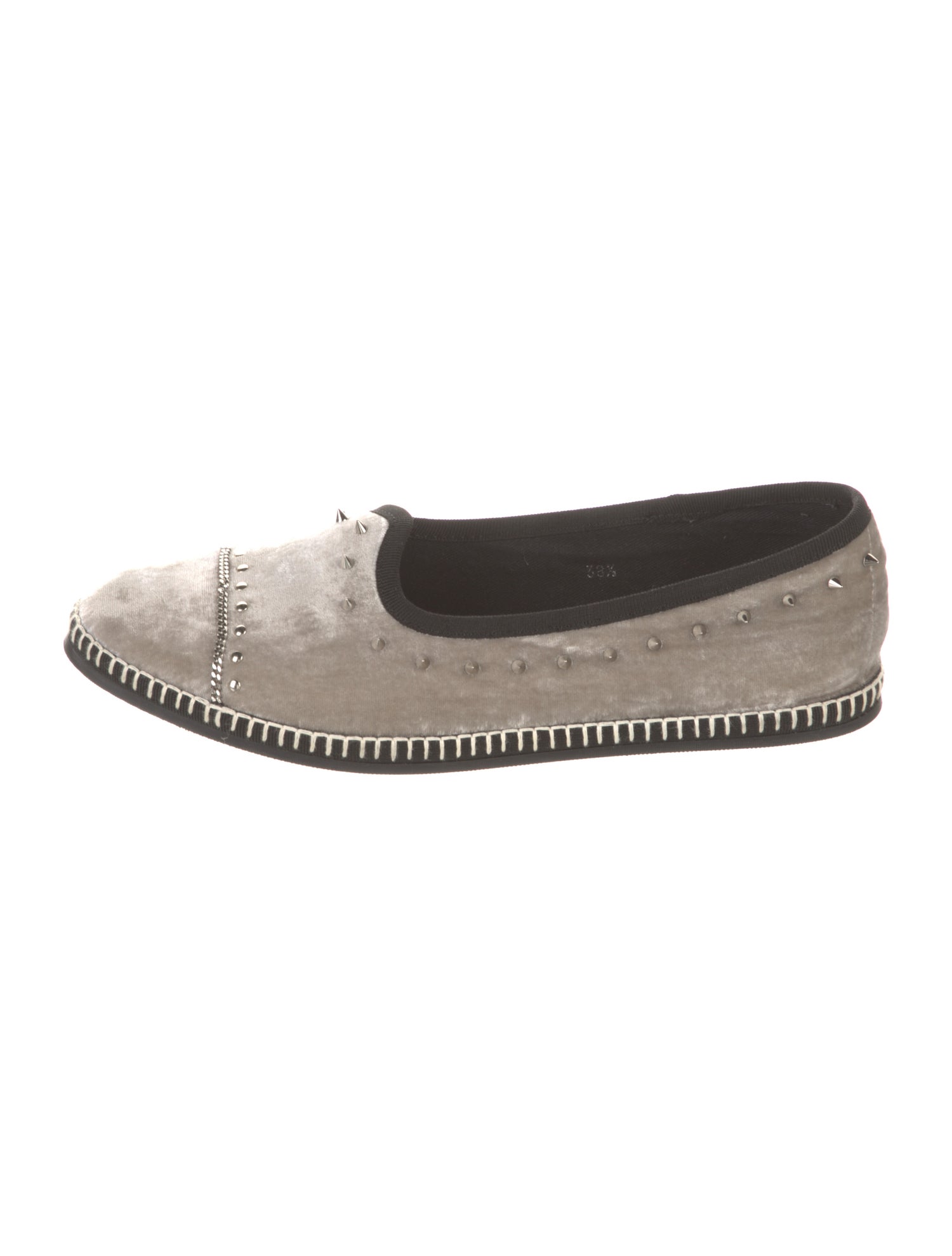 Giuseppe Zanotti Velvet Studded Accents Espadrilles