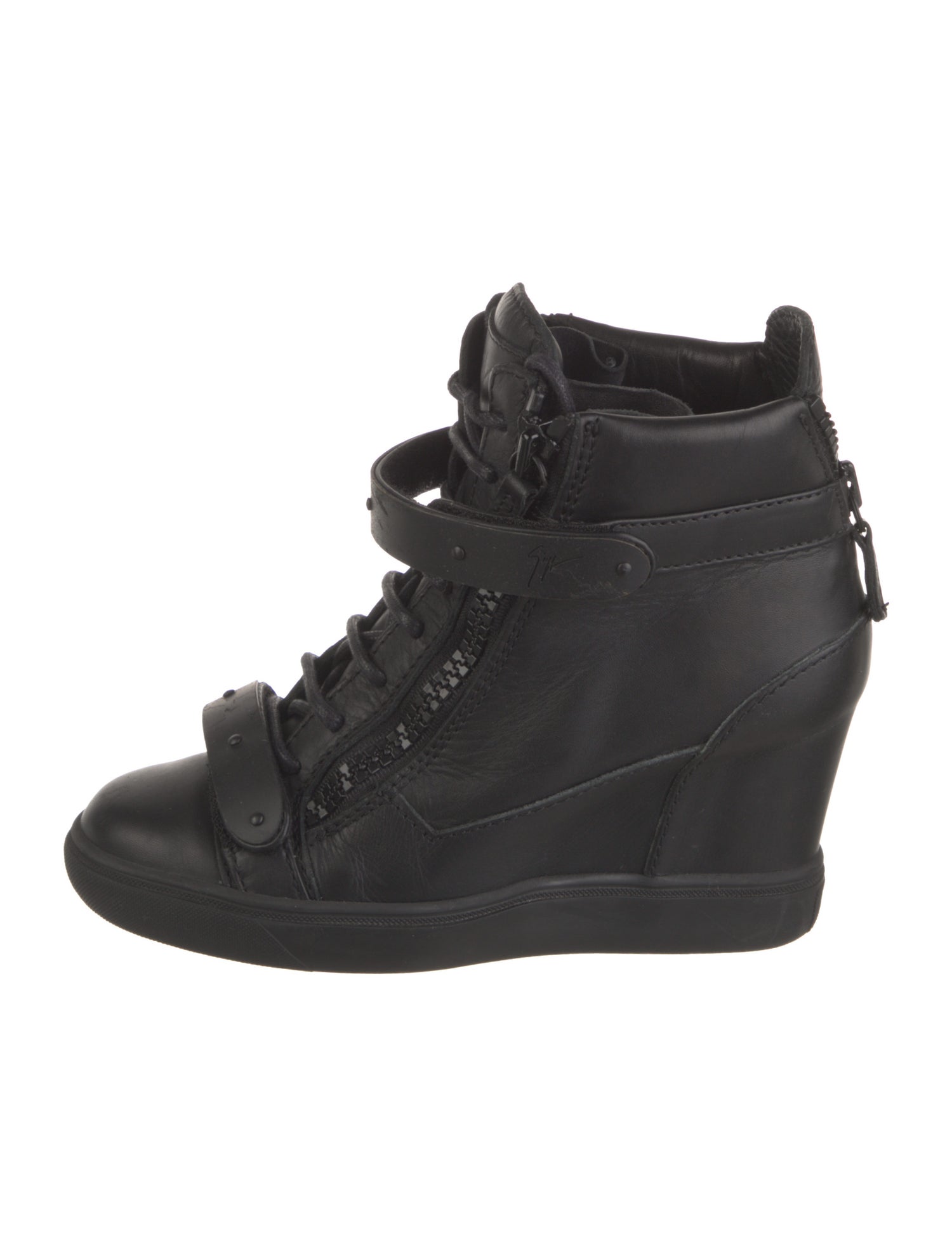 Giuseppe Zanotti Leather Lace-Up Boots