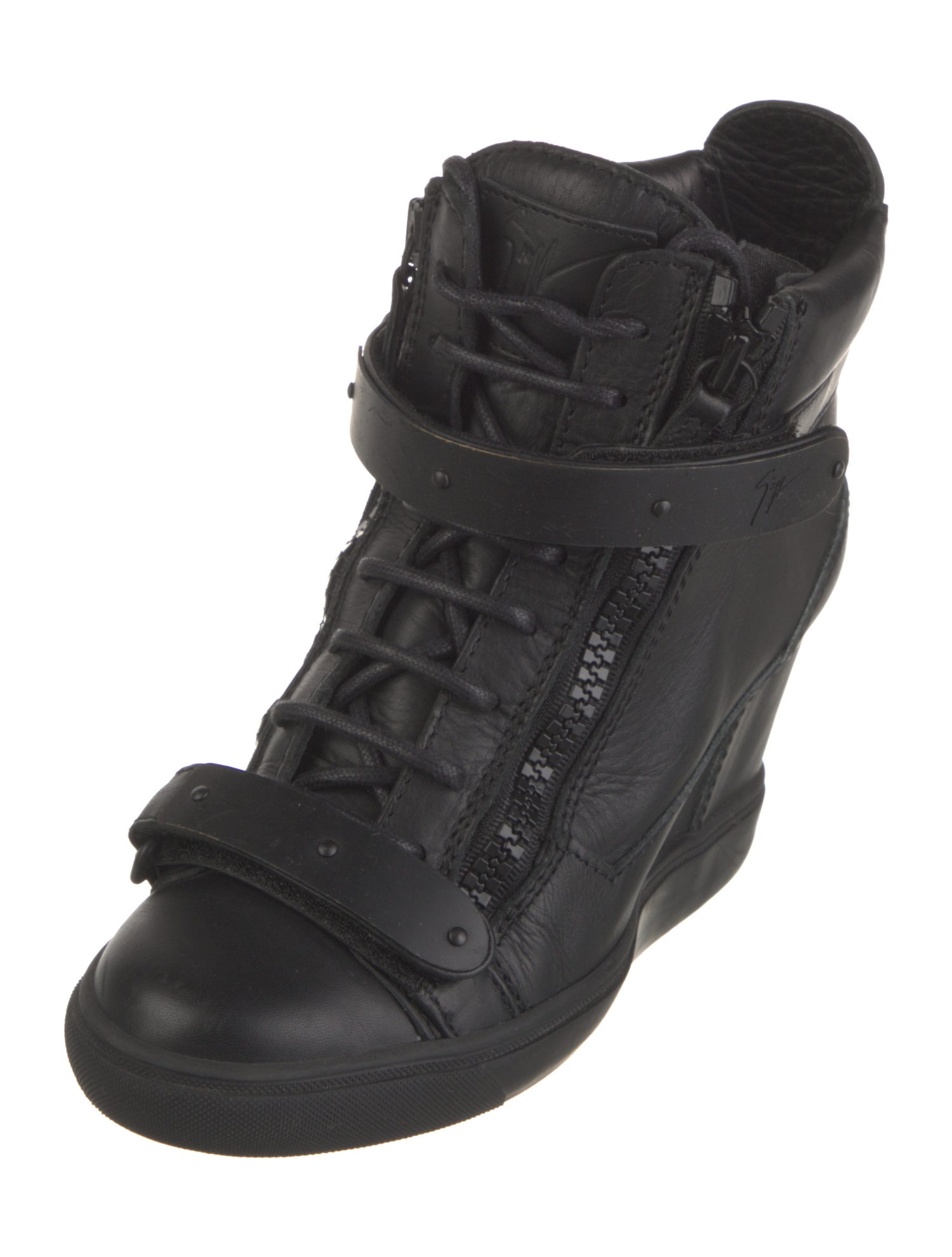 Giuseppe Zanotti Leather Lace-Up Boots