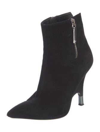 Giuseppe Zanotti Suede Chain-Link Accents Sock Boots