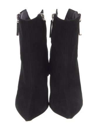 Giuseppe Zanotti Suede Chain-Link Accents Sock Boots
