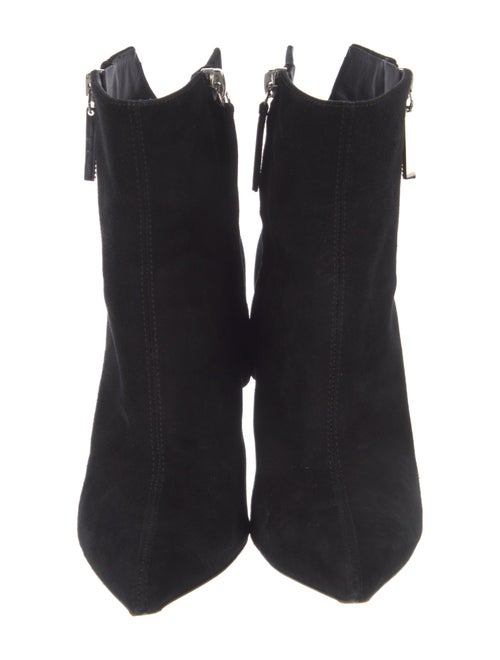 Giuseppe Zanotti Suede Chain-Link Accents Sock Boots