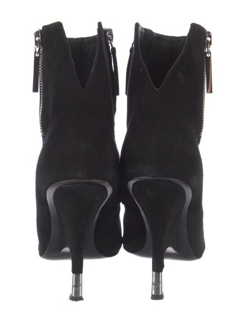Giuseppe Zanotti Suede Chain-Link Accents Sock Boots