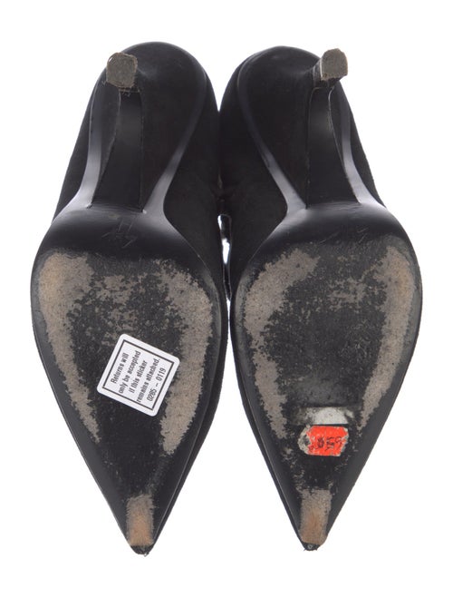 Giuseppe Zanotti Suede Chain-Link Accents Sock Boots