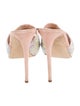 Giuseppe Zanotti Suede Crystal Embellishments Mules