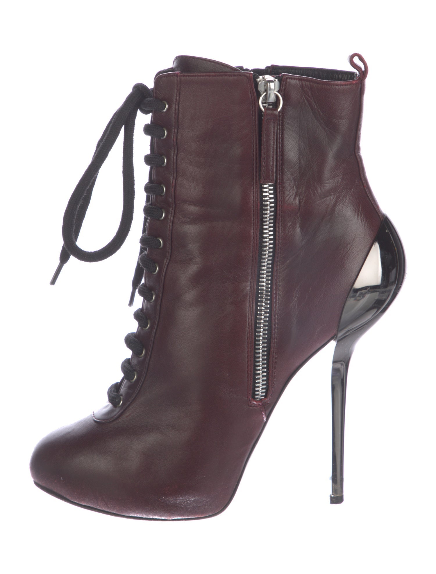 Giuseppe Zanotti Leather Lace-Up Boots