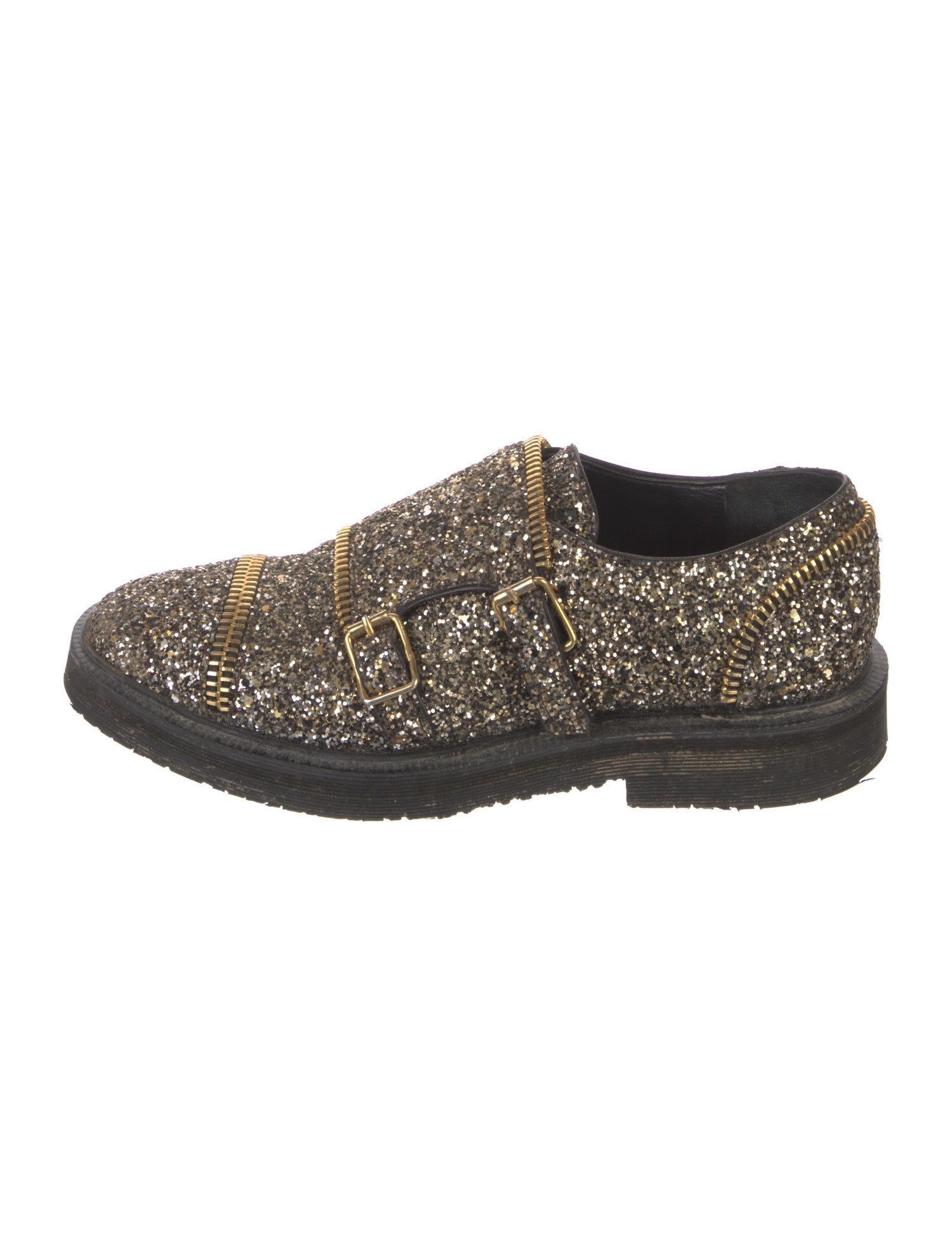 Giuseppe Zanotti Glitter Monk Straps