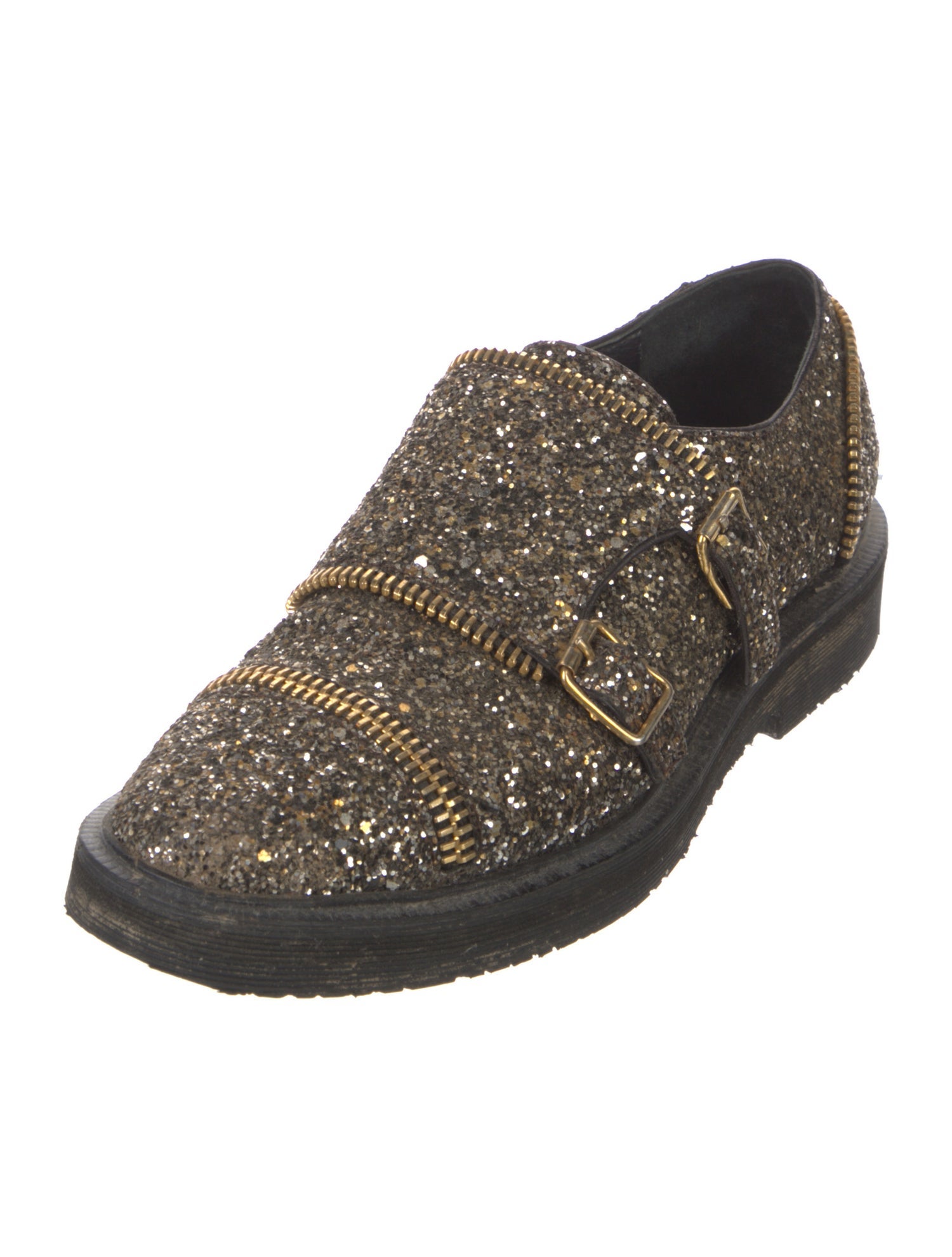 Giuseppe Zanotti Glitter Monk Straps