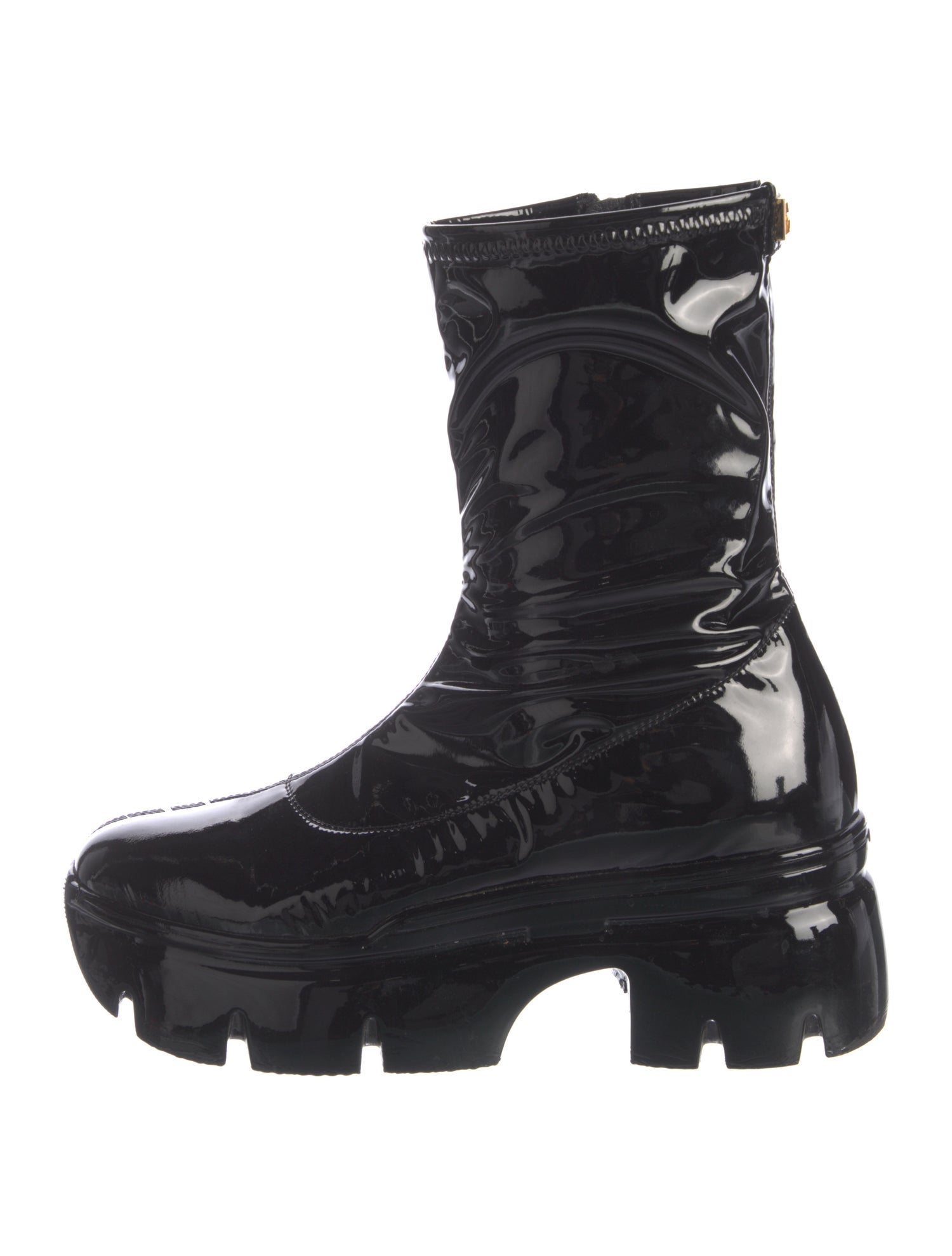 Giuseppe Zanotti Patent Leather Combat Boots