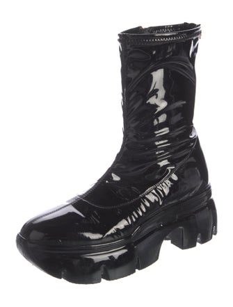 Giuseppe Zanotti Patent Leather Combat Boots
