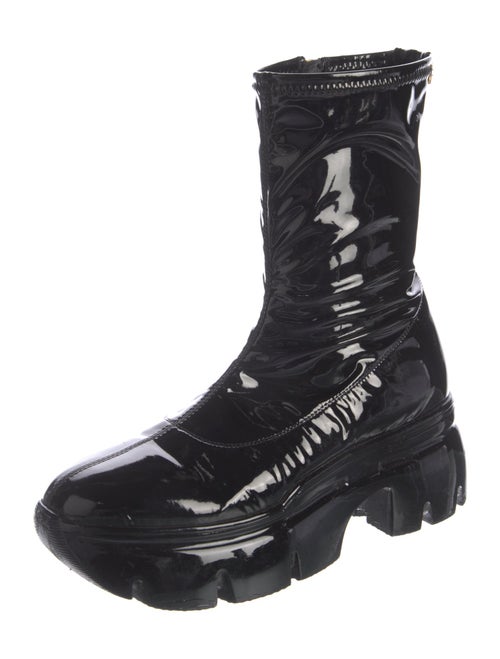 Giuseppe Zanotti Patent Leather Combat Boots