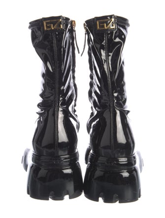 Giuseppe Zanotti Patent Leather Combat Boots