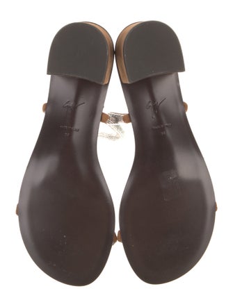 Giuseppe Zanotti Suede Crystal Embellishments Slides