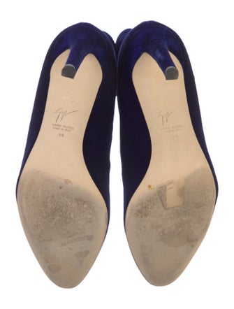 Giuseppe Zanotti Velvet Crystal Embellishments Sock Boots