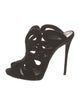 Giuseppe Zanotti Suede Cutout Accent Mules